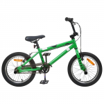 BMX Bike 16 Tolli 5-8 aastastele Roheline