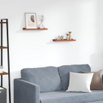 Seinariiul riiuliga 2 tk Punane 40 x 9 x 3 cm Tehispuit
