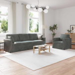 Diivan 2 tk tumehall 228 x 78 x 80 cm samet