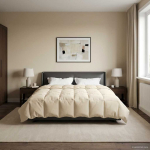 Talve tek Rapistatud cream 200 x 200 cm Mikrokiud