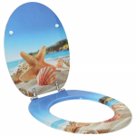 Pehme sulgumise tualettruumi istmed hele sinine 44 x 38 cm