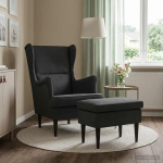 Tugitool jala toetusega 2 tk Must Samet