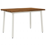 90 x 55 x 75 cm Tugev akatsiapuu Looduslik ja Valge Ristk&uuml;lik