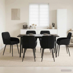 S&ouml;&ouml;gitoa Toolid 6 pcs Samet Must 57 x 50 x 85 cm