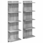Seinariiul 2 pcs Hall Sonoma 30 x 15 x 100 cm Tehispuit
