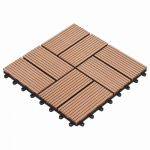Terrassiplaat 11 tk Pruun 30 x 30 cm Puitplastik