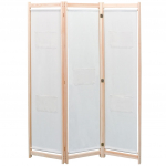 3 paneeliga sirm, kreemjas, 120 x 170 x 4 cm, kangas