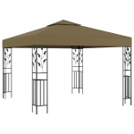 Varjualune 3 x 3 m pruunikashall 180 g/m&sup2;