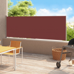 Lahtit&otilde;mmatav terrassi k&uuml;lgsein, 220 x 500 cm, pruun