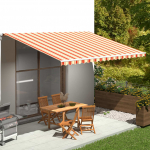 Varikatuse asenduskangas, kollane ja oranž, 5x3,5 m