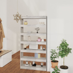 Raamatukapp/ruumijagaja, hall sonoma, 100 x 30 x 198 cm