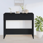 Konsoollaud, must, 90 x 36 x 75 cm, tehispuit