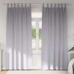 Kardinad r&otilde;ngastega 2 tk metallhall 260 x 140 cm pol&uuml;ester