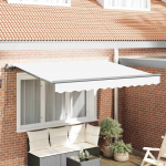 Sisset&otilde;mmatav varikatus valge 350 x 200 cm