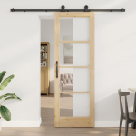 Liuguks pruun 73.5 x 211 cm puit ja metall