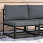 V&auml;lik m&ouml;&ouml;bel must ja anthracite 70 x 71,5 x 71 cm metall