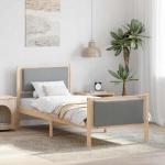 Voodiraam peatsiga Helehall 80 x 200 cm kangas