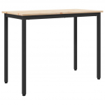 Laud neutraalne 100 x 50 x 77 cm t&ouml;&ouml;deldud puit ja teras