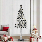 J&otilde;ulupuu koos 300 led-iga koos alusega valge 210 cm pe ja teras