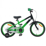 Laste Bike 16 Tolli 4&ndash;6 aastastele Roheline must