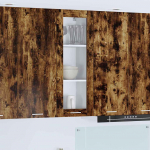 Seinakapp uksega suitsetatud tamm 40 x 31 x 100 cm tehispuit