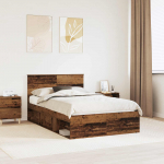 Voodiraam peatsiga Vana puit 135 x 190 cm Tehispuit