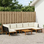 8 pcs Tugev akaatsiapuit ja n&ouml;&ouml;r Naturaalne
