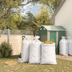 Kootud kotid 100 pcs Valge 80 x 125 cm PP