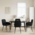 S&ouml;&ouml;gitoa Toolid 4 pcs Samet Must 57 x 50 x 85 cm
