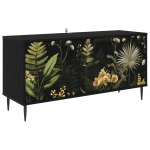 Telerikapp RHENEN 102 x 33 x 51 cm Must tamm Tehispuit