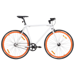 &Uuml;hek&auml;iguline jalgratas, valge ja oranž, 700c 59 cm