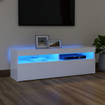 Telerialus LED-tuledega, valge, 120 x 35 x 40 cm
