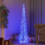 Akr&uuml;&uuml;list valguskoonus, LED-tuli, sinine 120 cm