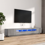 3-osaline telerikapikomplekt, LED, hall sonoma tamm, tehispuit