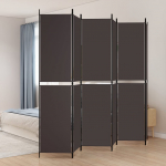 6 paneeliga ruumijagaja, pruun, 300 x 220 cm, kangas