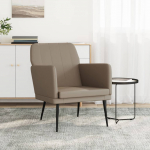 Tugitool, cappuccino, 61 x 78 x 80 cm, kunstnahk