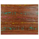 Lauaplaat, 100x80x3,8 cm, ristk&uuml;likukujuline, taastatud puit