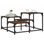 Diivanilaud, pruun tamm, 68 x 68 x 40cm, tehispuit