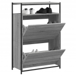 Jalatsikapp, hall sonoma tamm, 75 x 34 x 112 cm, tehispuit
