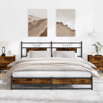 METALLIST VOODIRAAM ILMA MADRATSITA SUITSUTATUD TAMM 180X200 CM