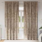 Satiinist kardinad 2 pcs &scaron;ampanjav&auml;rvi 260 x 140 cm Samet