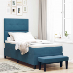 Karbi vedrumadrats madratsiga Tumesinine 100 x 200 cm Samet