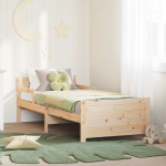 Voodiraam peatsiga Pruun 80 x 200 cm Tehispuit