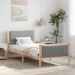 Voodiraam peatsiga Helehall 100 x 200 cm kangas