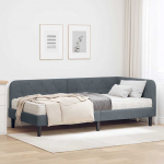 Nurga voodiraam Tumehall 100 x 200 cm Samet