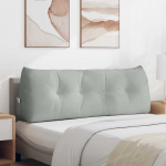 Seljatugi padi helehall 140 x 24 x 50 cm samet