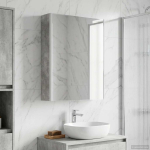 Vannitoa peeglikapp Betoonhall 53,5 x 15,5 x 70 cm Tehispuit