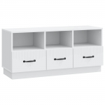 Telerikapp sahtliga Valge 102 x 34,5 x 47 cm Tehispuit