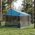K&auml;mpingu telk koos v&otilde;rguseintega Sinine 340 x 260 x 220 cm