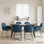 S&ouml;&ouml;gitoa Toolid 6 pcs Samet Sinine 55 x 50 x 84 cm